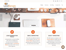 Tablet Screenshot of localelementmedia.com